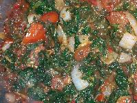 Tomat/spinat-ret a la det sunde køkken (Vegansk)